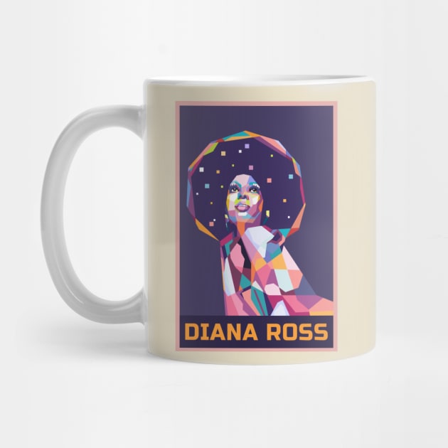 Abstract Diana Ross In WPAP by smd90